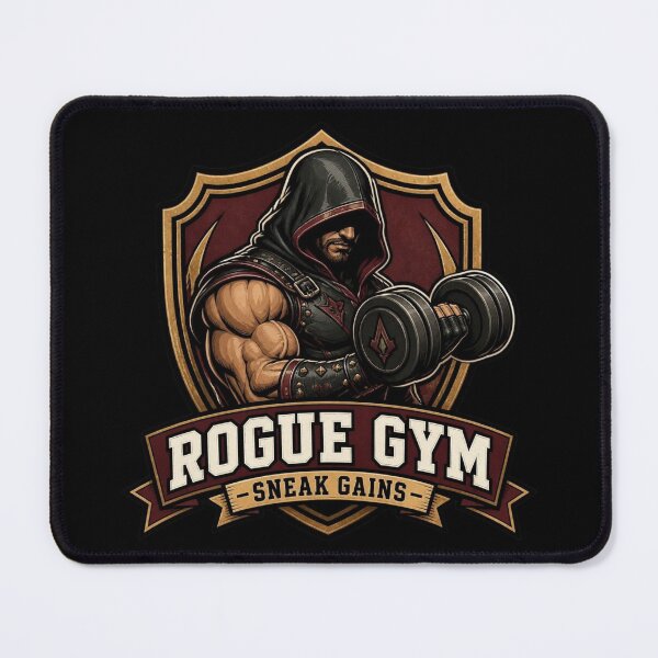 Item preview, Rogue Gym Sneak Gains Vintage Hardcore Fitness RPG designed and sold by Dice_Goblin_Studio.