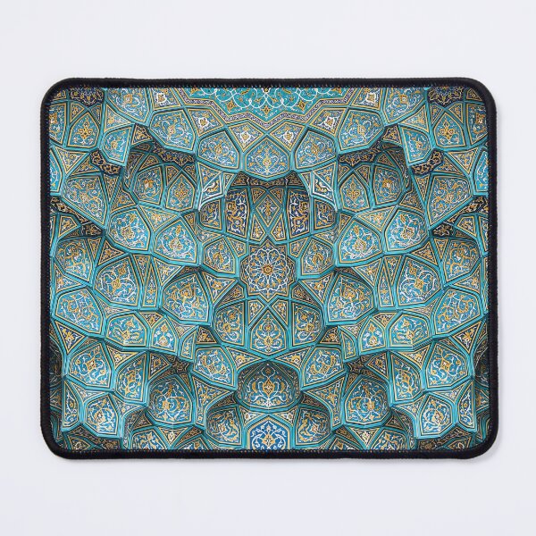 Item preview, Persian Tile Mosaic Traditional Blue Arabesque Pattern Iranian Architecture Art designed and sold by yousefi.