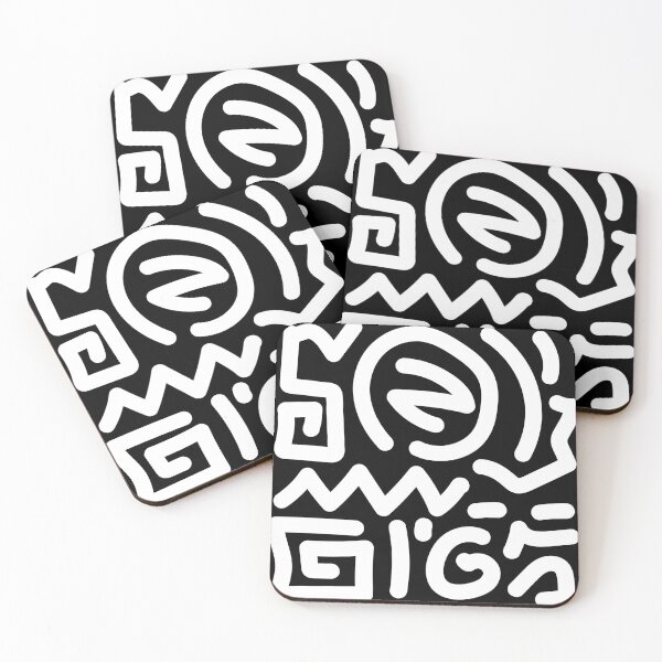 Item preview, Abstract Doodle Art - Black Line Art Pattern designed and sold by Wolagno.