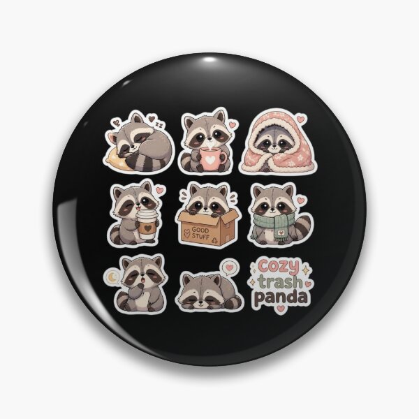 Item preview, Cozy Trash Panda Raccoon Pack designed and sold by creativerooney.