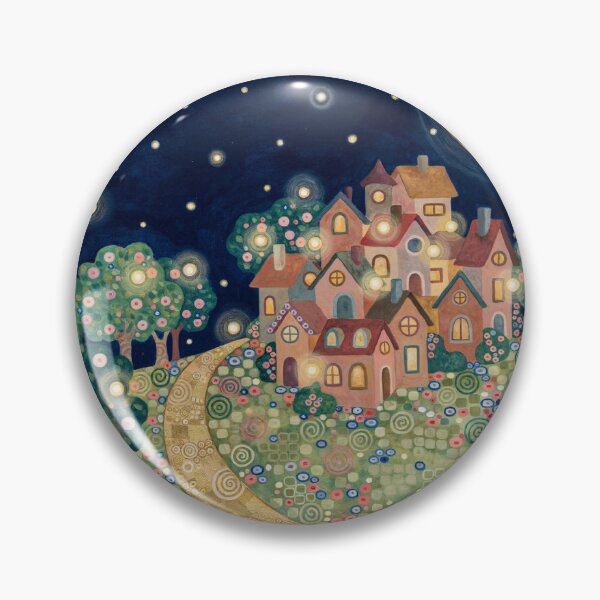 Item preview, A village immersed in the light of flowers. designed and sold by elegantpaterns.