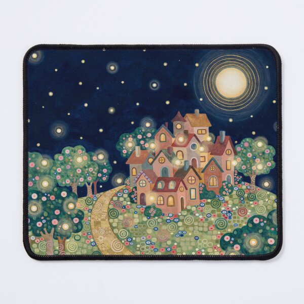 Item preview, A village immersed in the light of flowers. designed and sold by elegantpaterns.