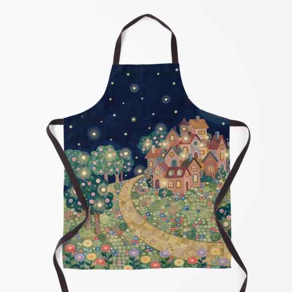Item preview, A village immersed in the light of flowers. designed and sold by elegantpaterns.