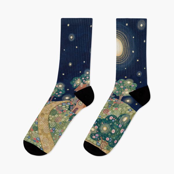 Item preview, A village immersed in the light of flowers. designed and sold by elegantpaterns.