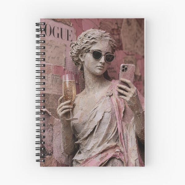 Item preview, Famous Woman, Champagne & Phone — Vintage Paper Collage designed and sold by Jandedan.