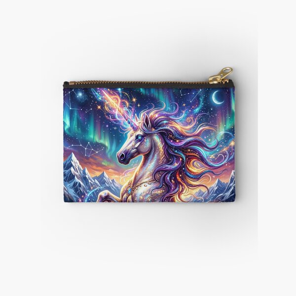 Item preview, Magical Unicorn Under Crescent Moon - Fantasy Art designed and sold by Lucid Dream Pixel.