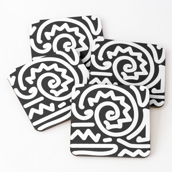 Item preview, Abstract Doodle Art - Black Line Art Pattern designed and sold by Wolagno.
