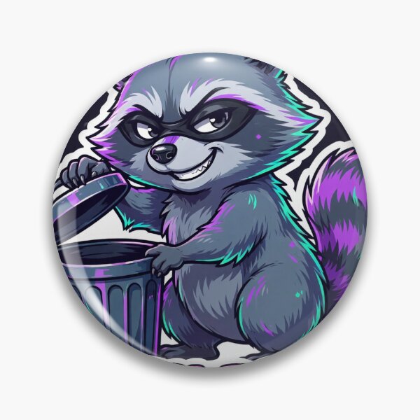 Item preview, Trash Panda Funny Colorful Raccoon Sticker designed and sold by MojoHill.