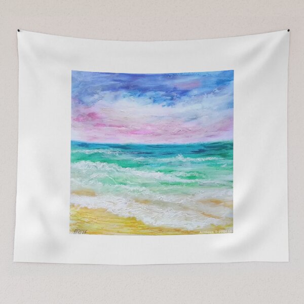 Item preview, Serene Ocean Waves Impasto Seascape Study designed and sold by KimberyBorjas.