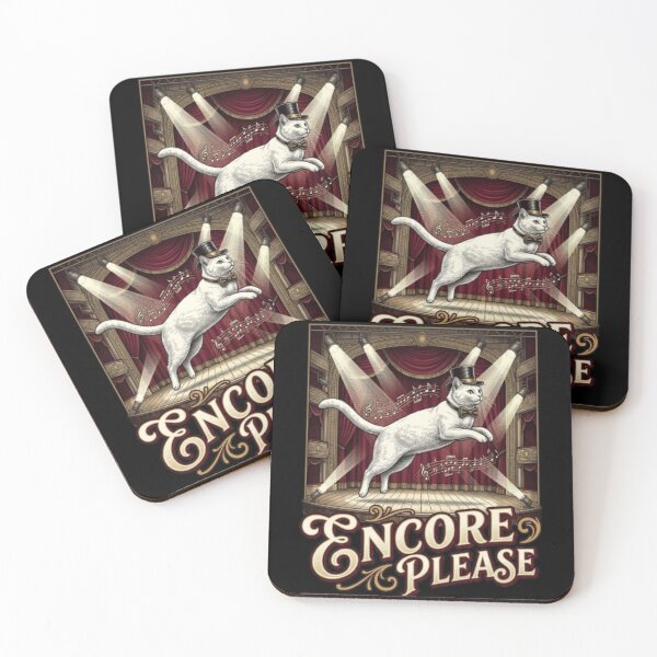 Item preview, Encore Please Funny Movie Musical Cat Theater Lover Musical Gift designed and sold by FurRealStudioCo.