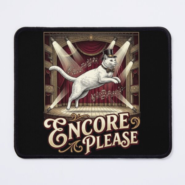 Item preview, Encore Please Funny Movie Musical Cat Theater Lover Musical Gift designed and sold by FurRealStudioCo.