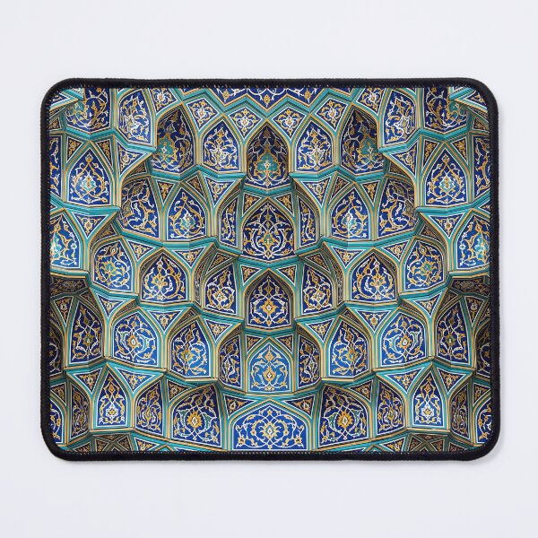 Item preview, Persian Tile Mosaic Traditional Blue Arabesque Pattern Iranian Architecture Art designed and sold by yousefi.