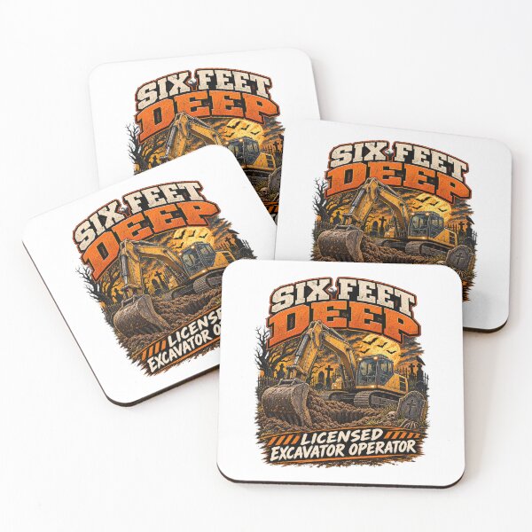 Item preview, Six Feet Deep Licensed Excavator Operator Halloween designed and sold by ODDSHIFT STUDIO.