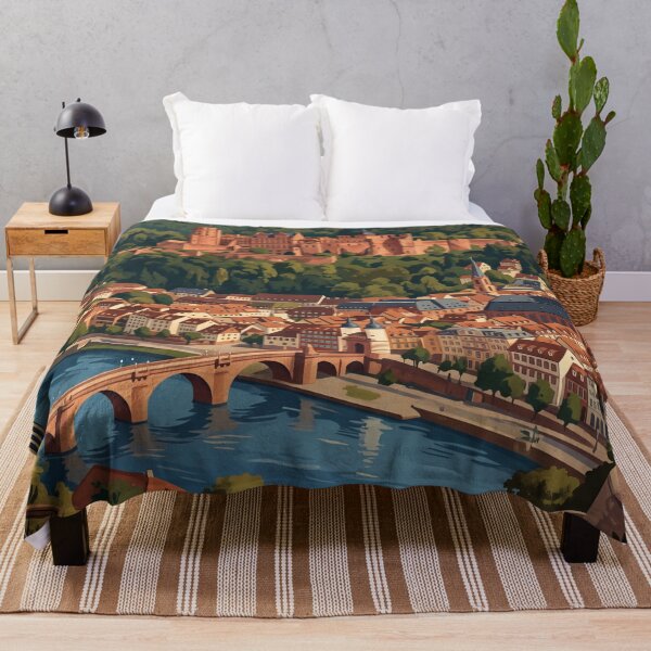 Item preview, Heidelberg Germany Vintage Travel Poster – Heidelberg Castle Neckar River Romantic Germany designed and sold by Bomax121.