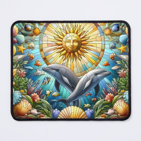 Item preview, Stained Glass Ocean Art designed and sold by Sybille-Yates.
