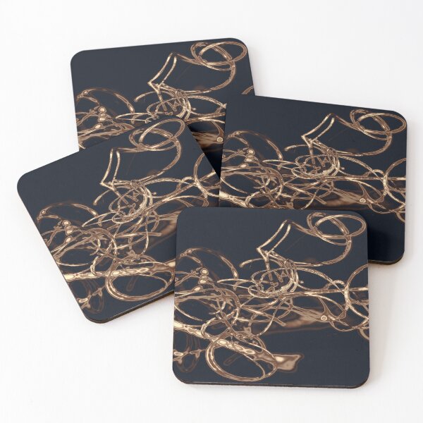 Item preview, Antique Gold Vine Wire – Luxurious Botanical Abstract designed and sold by SulkaCreative.