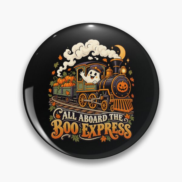 Item preview, All Aboard The Boo Express - Halloween Ghost Train designed and sold by Good Mood Foundry.