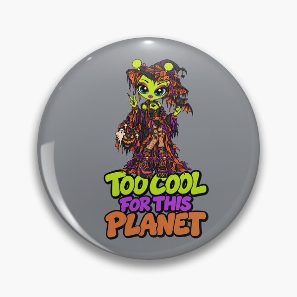 Item preview, Too Cool for This Planet – Alien Witch Halloween designed and sold by Aimetoi.