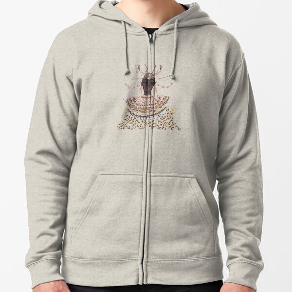African lady Zipped Hoodie