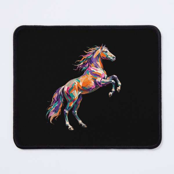 Item preview, Abstract Horse Art, Colorful Rearing Stallion designed and sold by gkhanco.