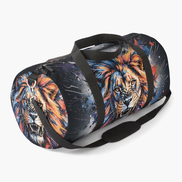 Item preview, Angry Lion Color Splash Canvas Print designed and sold by Marcu Ioachim.