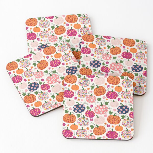 Item preview, Colorful Floral Pumpkin Pattern Print designed and sold by Derek Gillette.