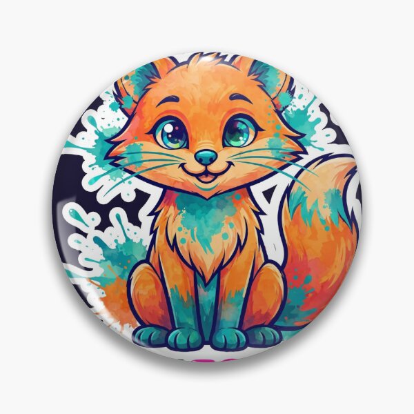Item preview, Oh For Fox Sake Funny Colorful Fox Sticker designed and sold by MojoHill.