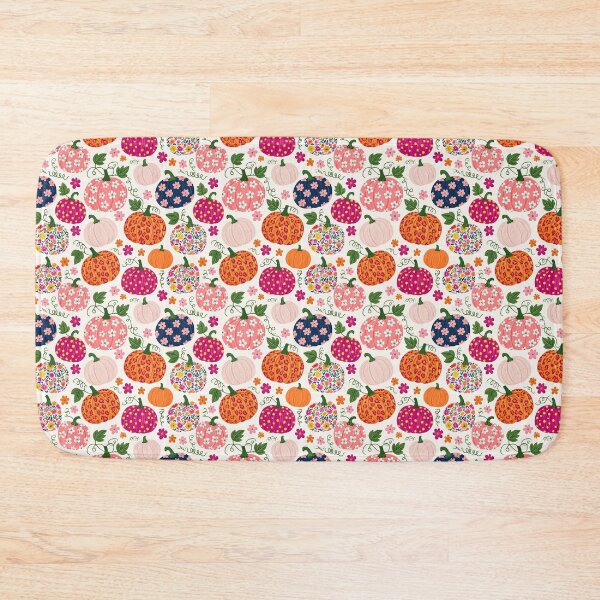 Item preview, Colorful Floral Pumpkin Pattern Print designed and sold by Derek Gillette.