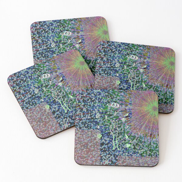 Item preview, Cybernetic Void Psychedelic Cosmic Ray Art designed and sold by KimberyBorjas.