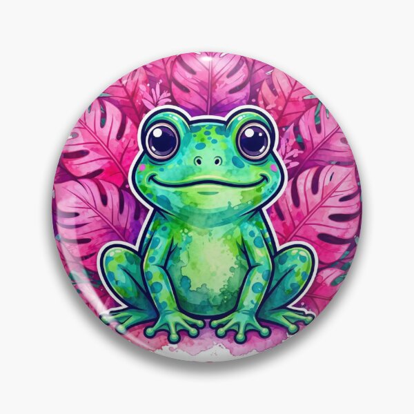Item preview, Toad-ally Awesome Funny Colorful Frog Sticker designed and sold by MojoHill.