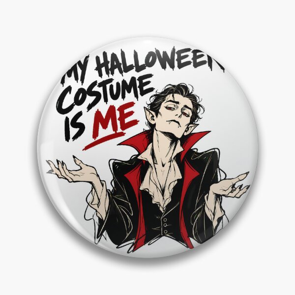 Item preview, Sarcastic Vampire Shrugging Gothic Anime Halloween designed and sold by chattsuede.