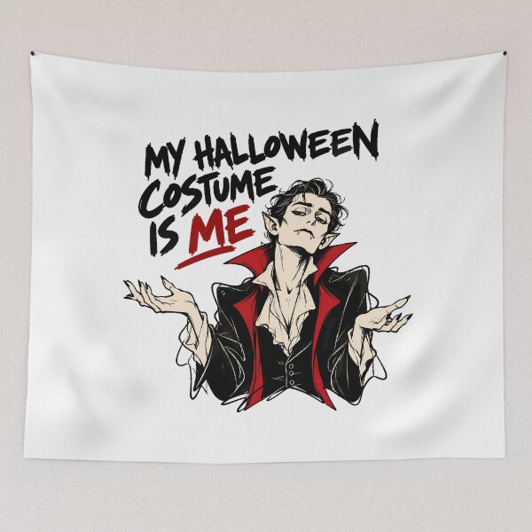 Item preview, Sarcastic Vampire Shrugging Gothic Anime Halloween designed and sold by chattsuede.