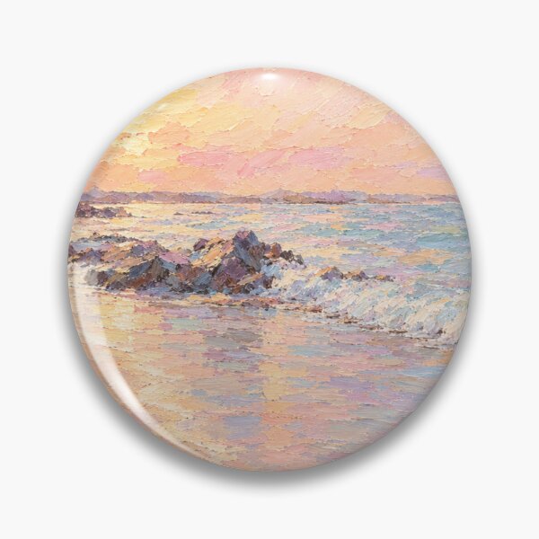 Artikelvorschau, Pastellfarbene Meereserinnerungen – Impressionistische Meereslandschaft entworfen und verkauft von Paper&Palette.