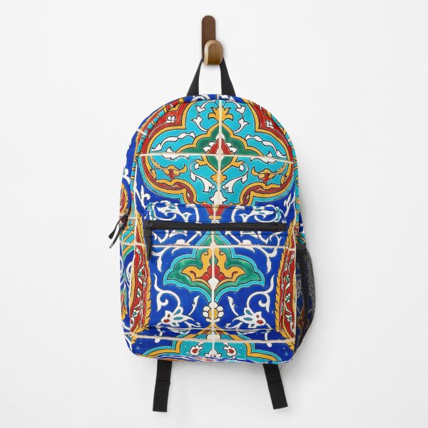 Item preview, Persian Tile Mosaic Traditional Blue Arabesque Pattern Iranian Architecture Art designed and sold by yousefi.