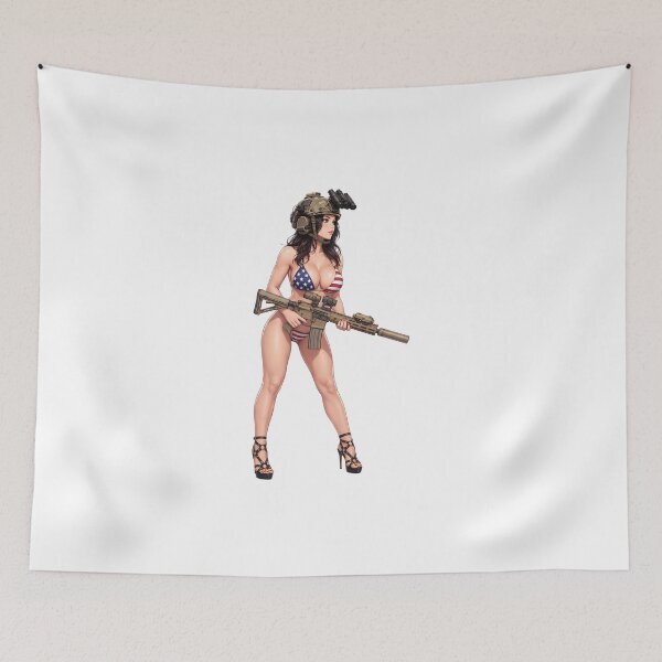 Item preview, American Gun Girl by RAWLIFEGRAPHIC designed and sold by RAWLIFEGRAPHIC.