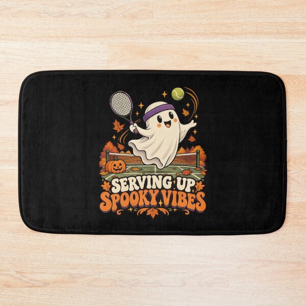 Item preview, Serving Up Spooky Vibes - Halloween Tennis Ghost designed and sold by Good Mood Foundry.