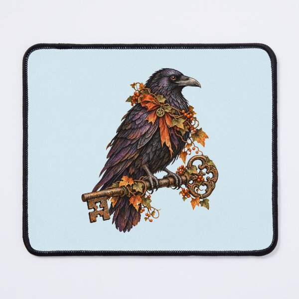 Item preview, Enchanted Raven with Ancient Key designed and sold by Honu2025.