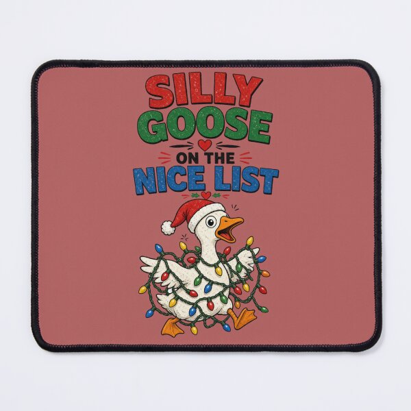 Item preview, Silly Goose On The Nice List - Funny Tangled Christmas Lights designed and sold by InkWeaveShop.