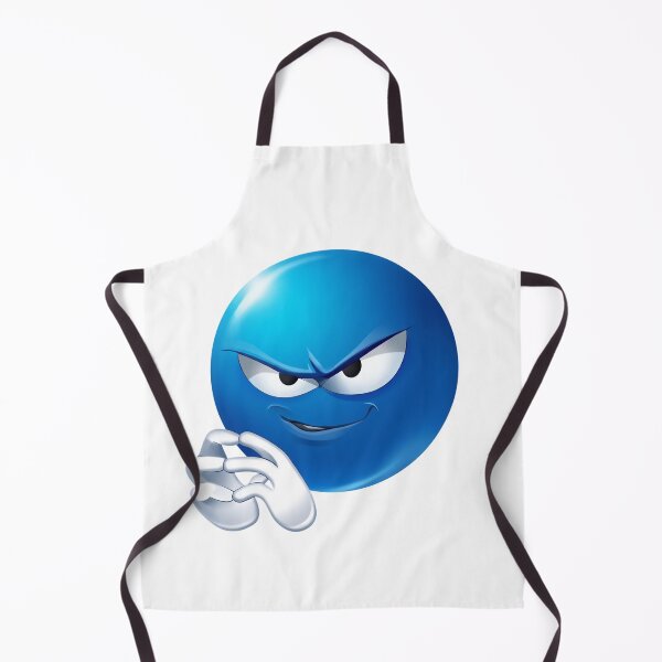 Item preview, Mischievous Blue Emoji Plotting Evil Smirk designed and sold by Tom-Riley.