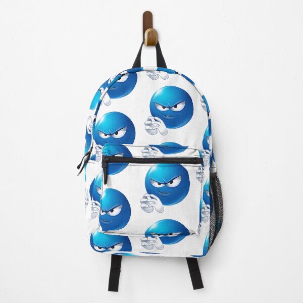 Item preview, Mischievous Blue Emoji Plotting Evil Smirk designed and sold by Tom-Riley.