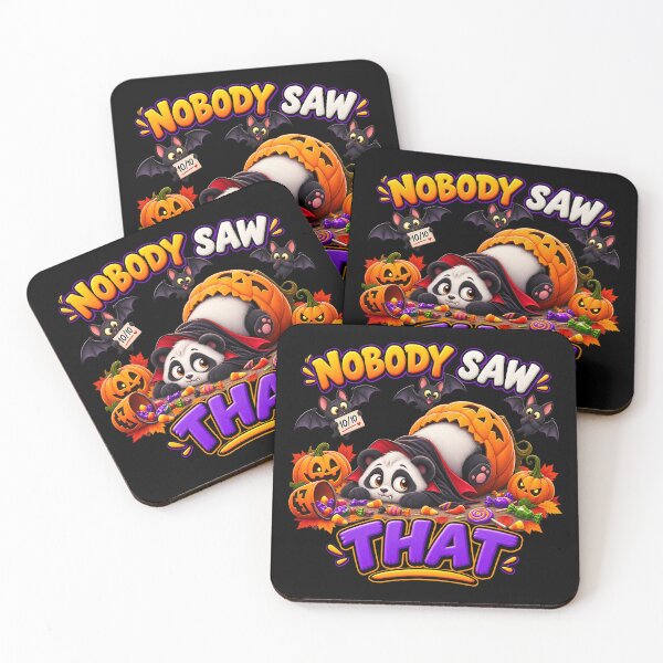 Item preview, Nobody Saw That Funny Halloween Panda designed and sold by Yomere.