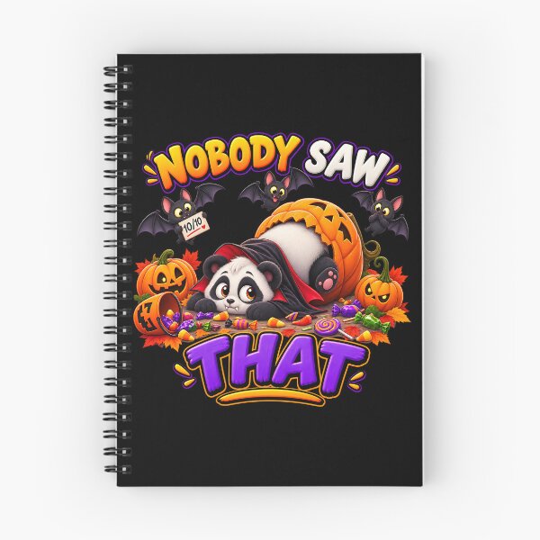 Item preview, Nobody Saw That Funny Halloween Panda designed and sold by Yomere.