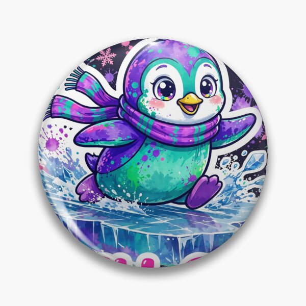 Item preview, Chill Out Funny Colorful Penguin Sticker designed and sold by MojoHill.