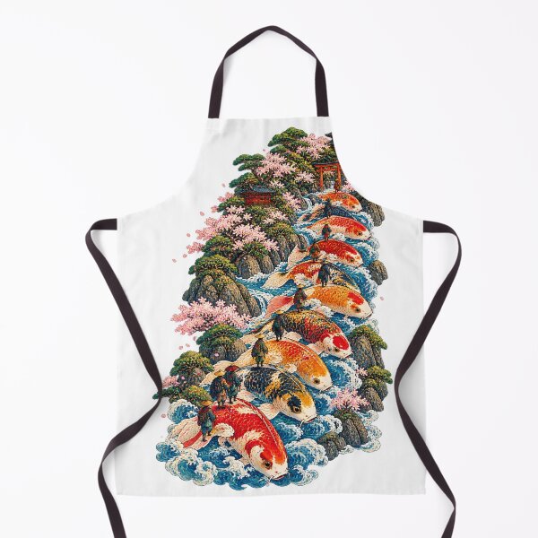 Item preview, Hokugyen Fish Bridge – Japanese Koi Fish Ukiyo-e Fantasy designed and sold by Substance_life.