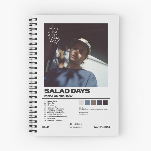 Item preview, Salad Days by Mac DeMarco - Tracklist Art designed and sold by FourthWall Prints.