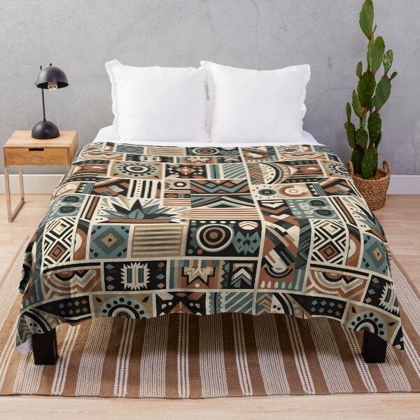 Item preview, Earthy Geometric Tile Pattern – Modern Boho Abstract Art designed and sold by Apex Designs.