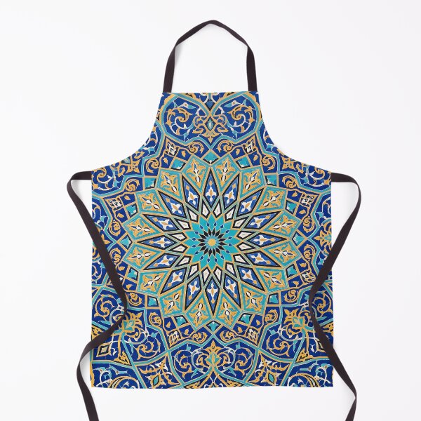 Item preview, Persian Tile Mosaic Traditional Blue Arabesque Pattern Iranian Architecture Art designed and sold by yousefi.