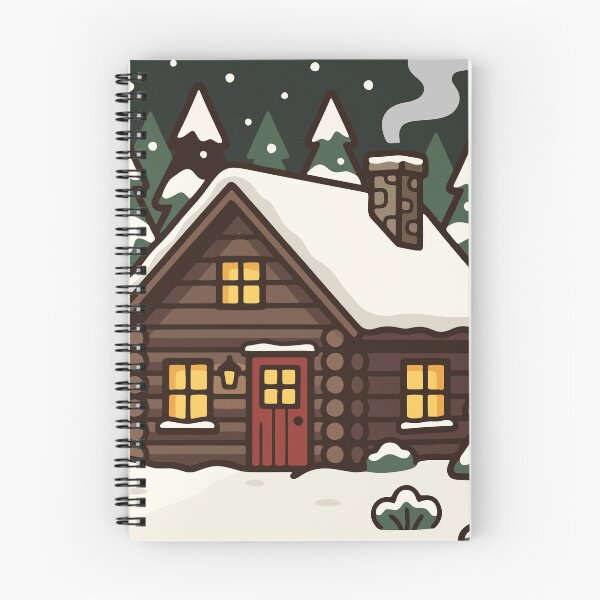 Item preview, Cozy Snowy Log Cabin in Winter Forest designed and sold by AIG - Andrei Ilie Graphics.