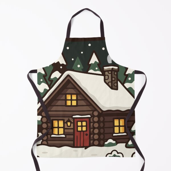 Item preview, Cozy Snowy Log Cabin in Winter Forest designed and sold by AIG - Andrei Ilie Graphics.