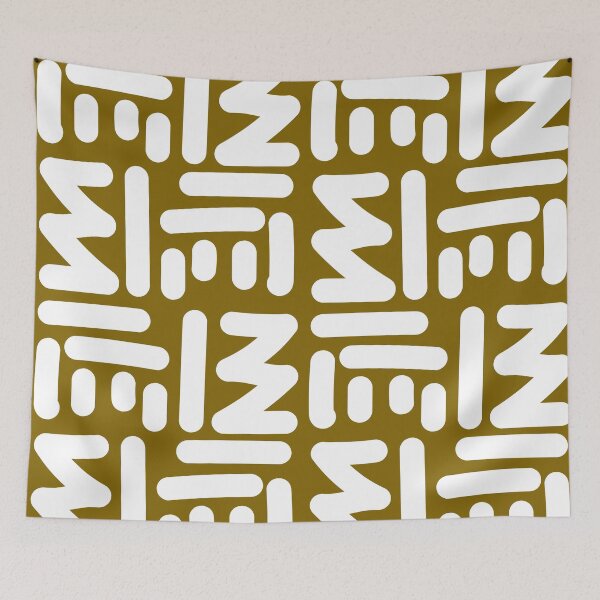 Item preview, Abstract Bogolan Art designed and sold by Wolagno.